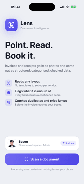 Lens — Document intelligence · Welcome