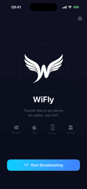 WiFly — iPhone to any computer · Home